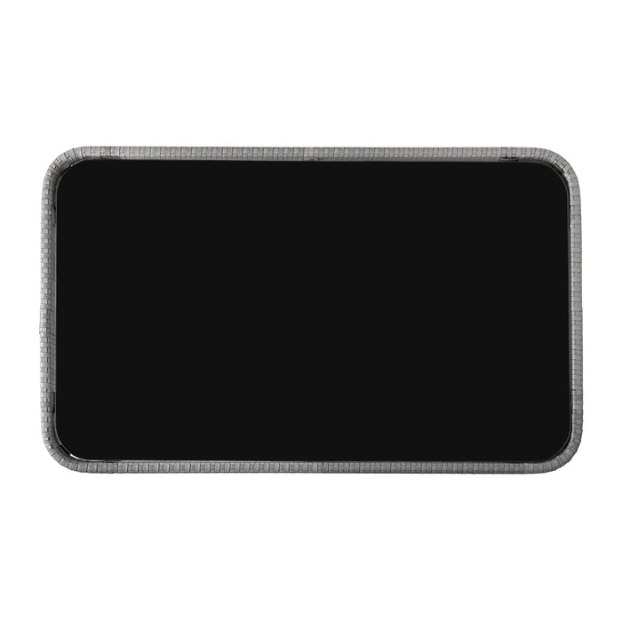 Manhattan Comfort Portofino Rope Wicker 4-Piece Patio Conversation Set - Grey