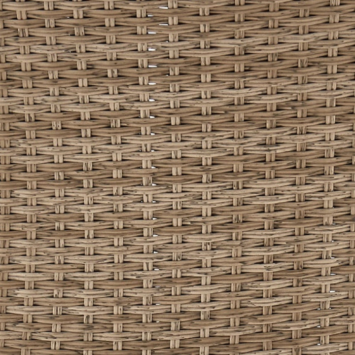 Manhattan Comfort Genoa Patio Dining Armchair - Tan Weave