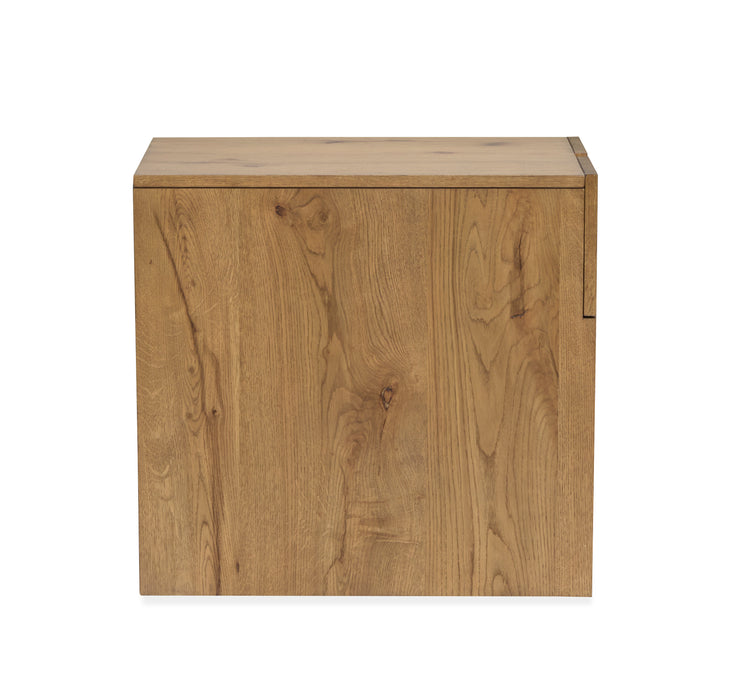 Orsman 22\" End Table with Storage - Rustic Caramel