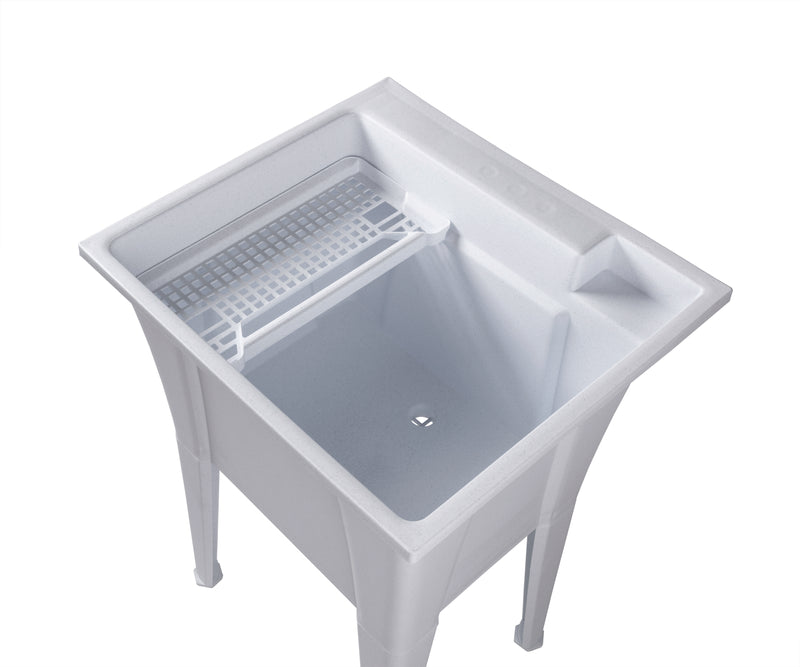 Palary Laundry Tub Accent Cabinet - White