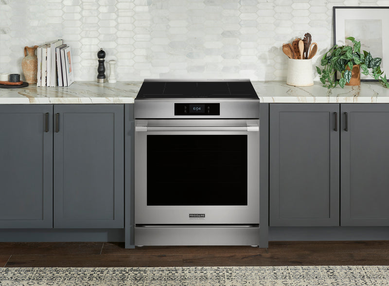 Frigidaire Professional 6.2 Cu. Ft. Induction Range with Stone-Baked Pizza - Smudge-Proof® Stainless 
