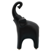 10.75” Contemporary Elephant Figurine – Matte Black | Figurine d’éléphant contemporaine de 10,75 po - noir mat