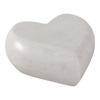 5” Natural Stone Marble Heart – White | Cœur de 5 po en pierre de marbre naturel – blanc