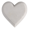 5” Natural Stone Marble Heart – White | Cœur de 5 po en pierre de marbre naturel – blanc
