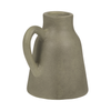 8.75” Terracotta Vase with Handle – Green  | Vase de 8,75 po en terre cuite avec poignée - vert