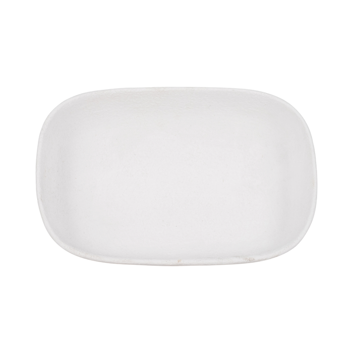 10” Ceramic Rounded Rectangle Bowl– White 