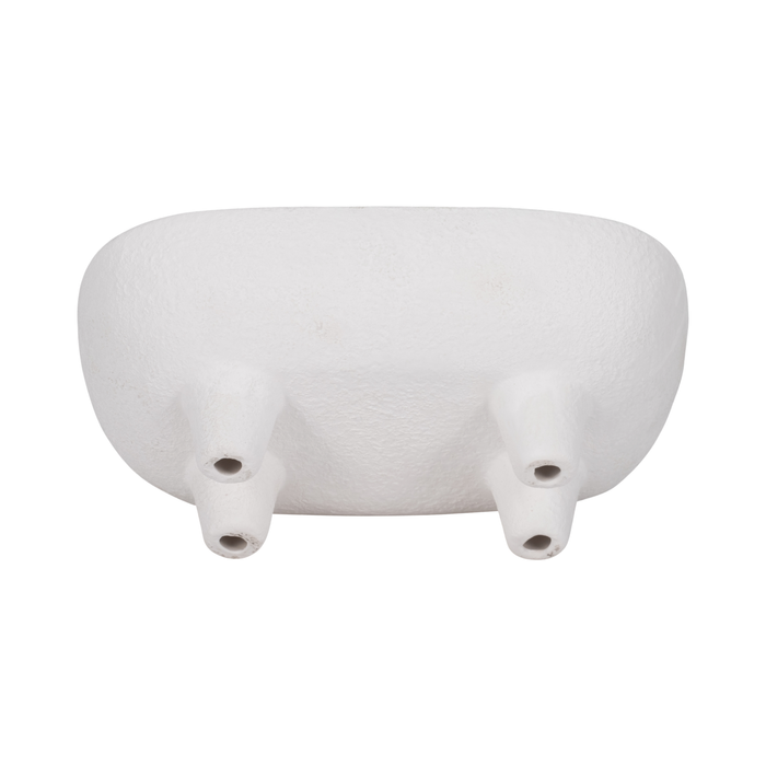 10” Ceramic Rounded Rectangle Bowl– White 