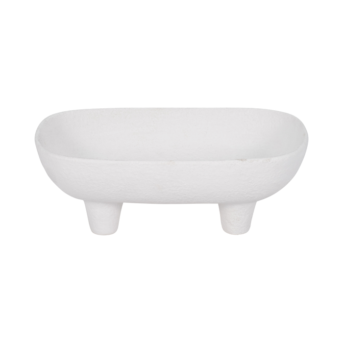 10” Ceramic Rounded Rectangle Bowl– White 