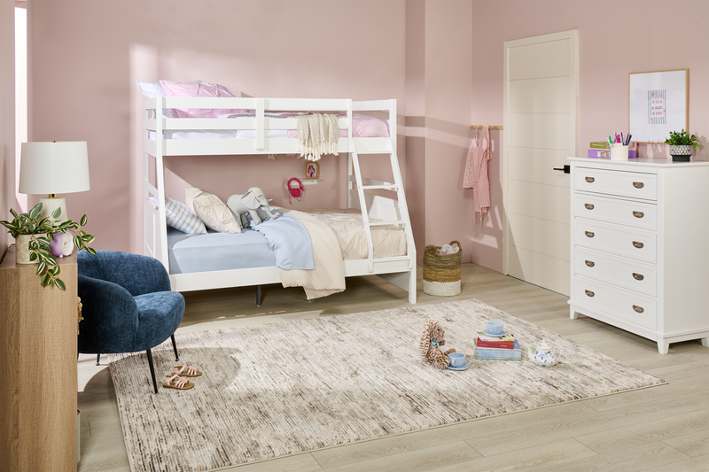 Quinn Bedroom Chest of Drawers, 5-Drawer, 36.5\"W x 48.5\"H - White