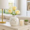 6.25” Ceramic Rose Bud Vase – White  | Vase à fleurs Rose de 6,25 po en céramique - blanc