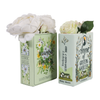 8.25” Set of 2 Ceramic Spring Book Vase – Green  | Ensemble de 2 vases Spring de 8,25 po en céramique en forme de livre - vert