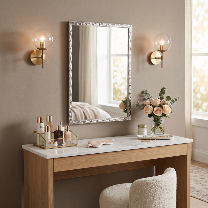 Hammerchrome 22x28 Rectangular Mirror - Silver