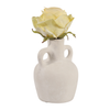 6.5” Contemporary Boho Bud Vase – Ivory  | Vase à fleurs contemporain Boho de 6,5 po en céramique - ivoire