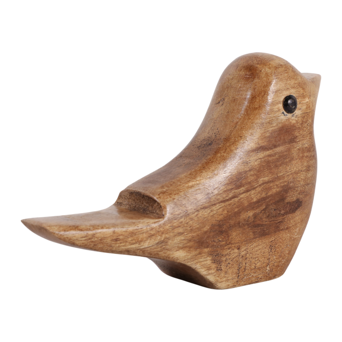 Contemporary Wood Bird Decoration – Natural