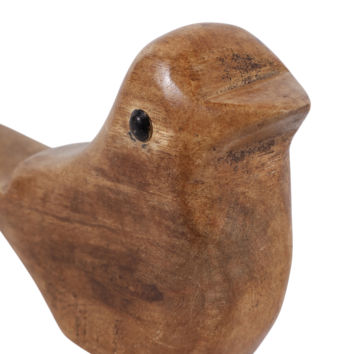 Contemporary Wood Bird Decoration – Natural