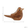 Contemporary Wood Bird Decoration – Natural | Oiseau décoratif contemporain en bois - naturel
