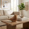 Contemporary Wood Bird Decoration – Natural | Oiseau décoratif contemporain en bois - naturel