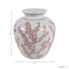 13” Ceramic Chinoiserie Cherry Blossom Vase – Pink  | Vase à fleurs de cerisier Chinoiserie de 13 po en céramique - rose