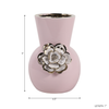 9” Ceramic Blush Flower Vase – Pink  | Vase à fleurs Blush de 9 po en céramique - rose