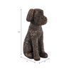 9.5” Sitting Dog Decoration – Bronze | Chien assis décoratif de 9,5 po - bronze