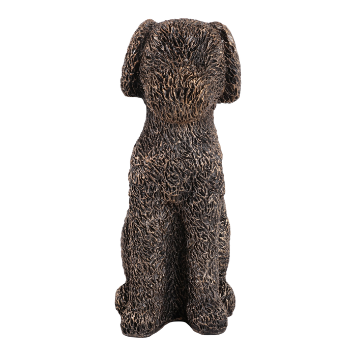 9.5” Sitting Dog Decoration – Bronze