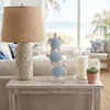 15.75” Vertical Stack of Turtles – Light Blue | Pile verticale de tortues de 15,75 po - bleu clair