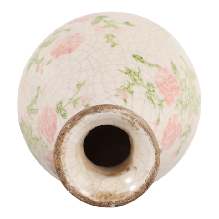 8.25” Ceramic Curved Cottage Vase – Multi-Colour 