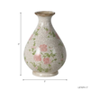 8.25” Ceramic Curved Cottage Vase – Multi-Colour  | Vase courbé Cottage de 8,25 po en céramique - multicolore