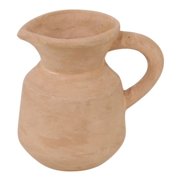 5.75” Terracotta Bud Vase Pitcher – Natural 