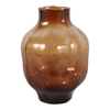 10.5” Modern Glass Vase – Smoke Brown | Vase moderne de 10,5 po en verre - brun fumée