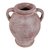 10” Terracotta Vase with Handle – Mauve  | Vase de 10 po en terre cuite avec poignée - mauve