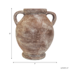 10” Terracotta Vase with Handle – Mauve  | Vase de 10 po en terre cuite avec poignée - mauve