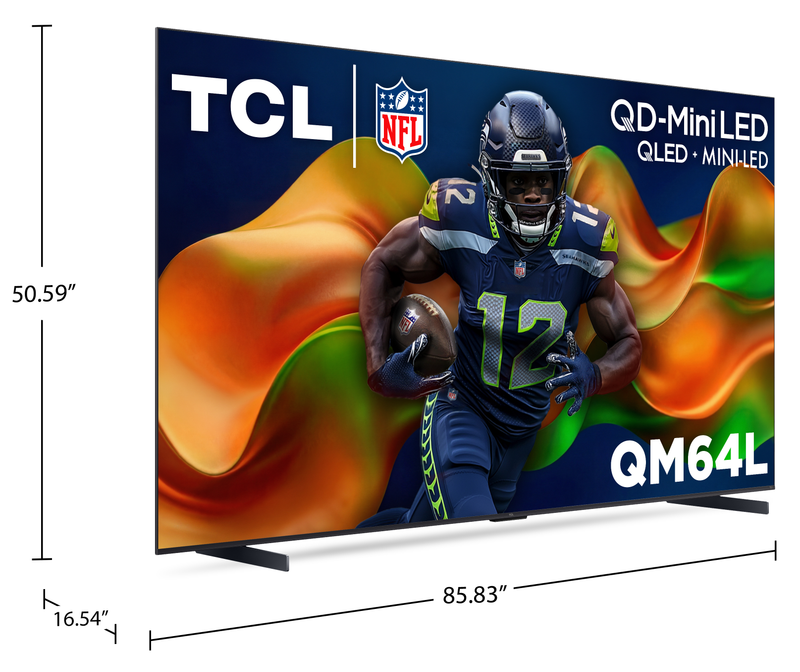 TCL 98\" QM64L QD Mini-LED 4K Smart Fire TV (98QM64L) - 2026 Model