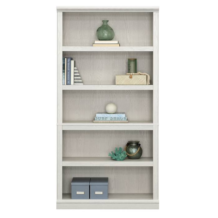 Alcott 35.28” 5-Shelf Bookcase with 3 Adjustable Shelves - Glacier Oak