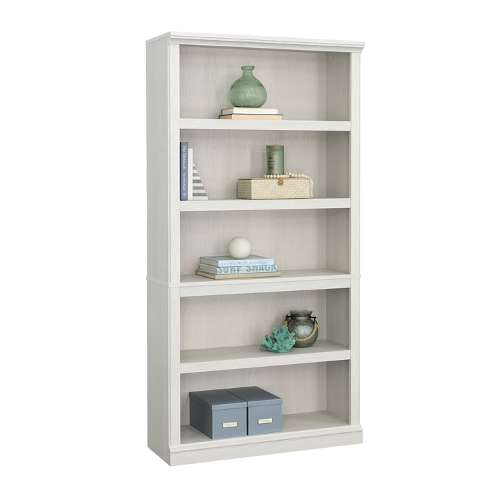 Alcott 35.28” 5-Shelf Bookcase with 3 Adjustable Shelves - Glacier Oak