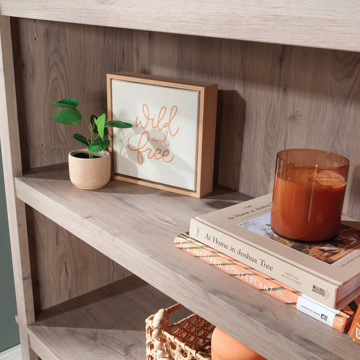 Alcott 35.28” 5-Shelf Bookcase with 3 Adjustable Shelves - Laurel Oak
