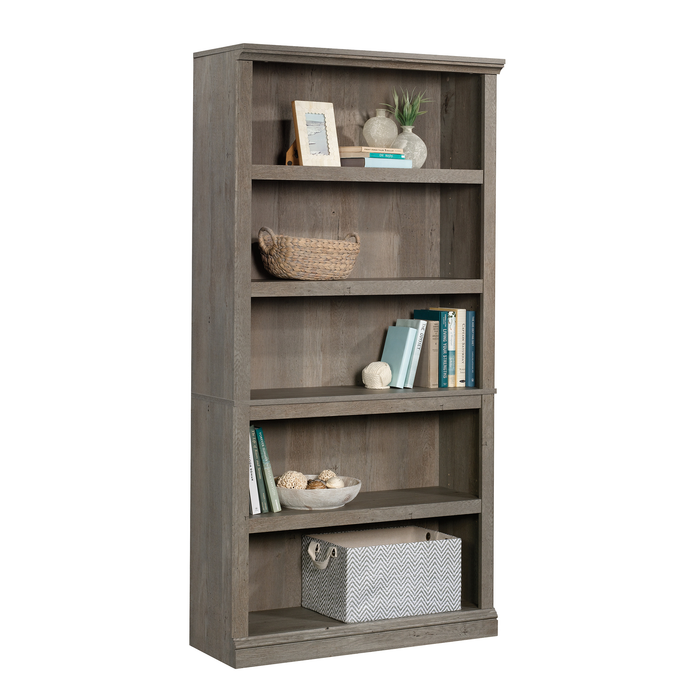 Alcott 35.28” 5-Shelf Bookcase with 3 Adjustable Shelves - Mystic Oak