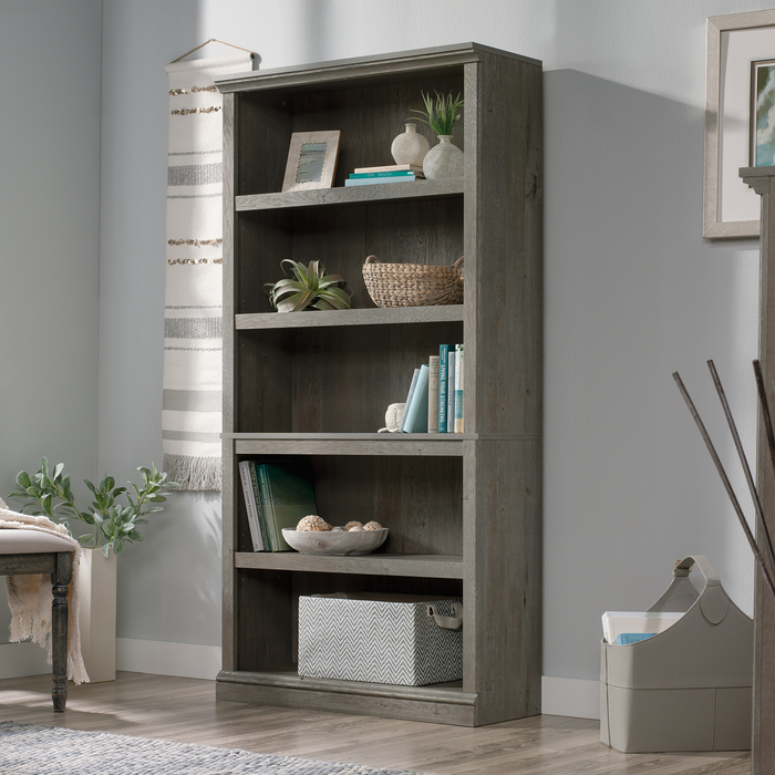 Alcott 35.28” 5-Shelf Bookcase with 3 Adjustable Shelves - Mystic Oak
