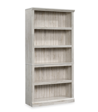 Alcott 35.28” 5-Shelf Bookcase with 3 Adjustable Shelves -White Plank 