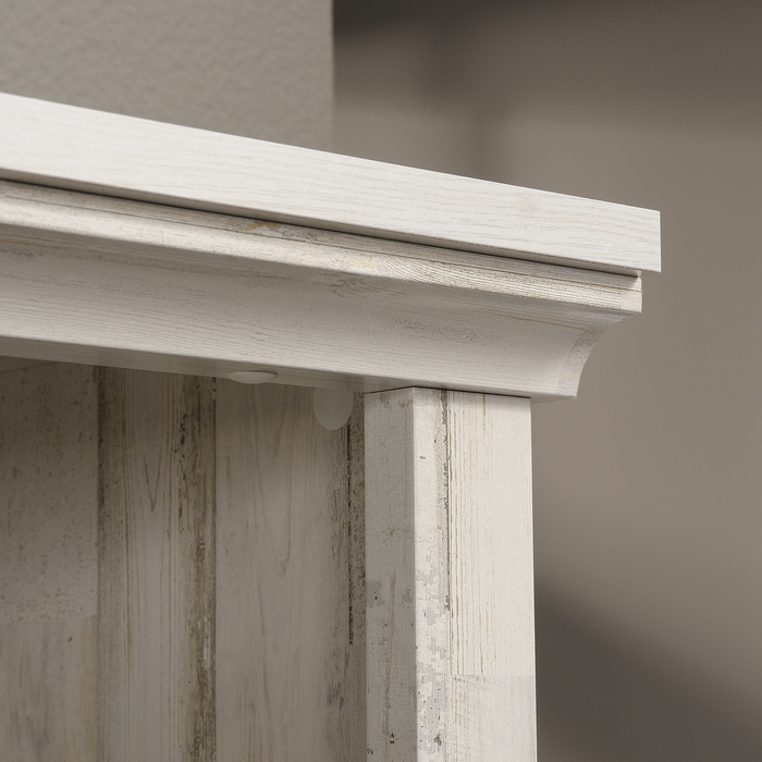 Alcott 35.28” 5-Shelf Bookcase with 3 Adjustable Shelves - White Plank