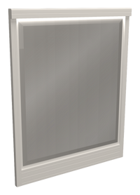 Alpine Bedroom Dresser Mirror, Made in Canada – White