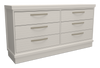Alpine Bedroom 6-Drawer Dresser, 62"W x 32"H, Made in Canada – White