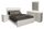 Alpine 6pc Bedroom Set with Panel Bed, Dresser, Mirror & Nightstand, White - Queen