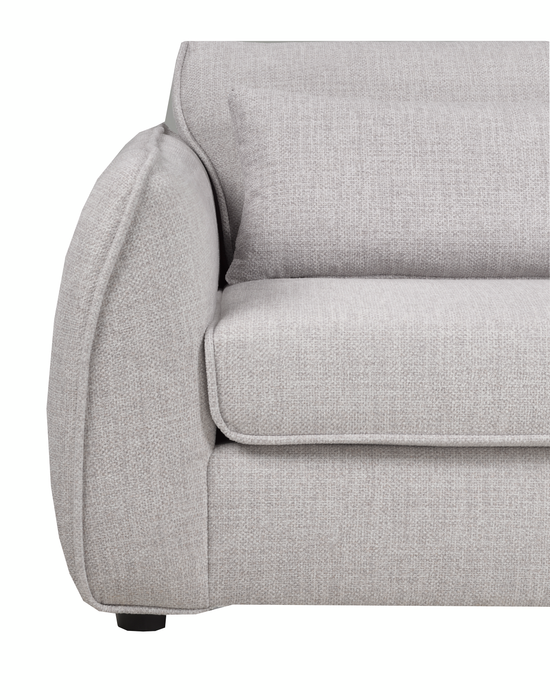 Made in Canada Annex 65” Fabric Loveseat with Accent Pillows - Grey