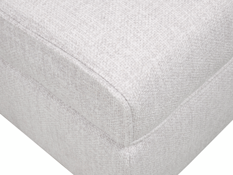 Made in Canada Annex 38” Fabric Ottoman - Grey
