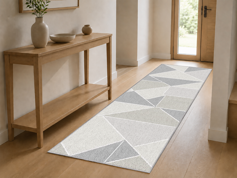 Anson Cream Beige Runner Area Rug – 3’ x 7’