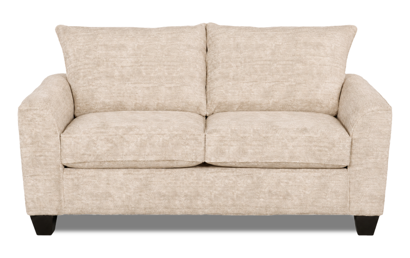 Made in Canada Customizable Sofa Lab Arc 86\" Fabric Condo Sofa  – Plush Parchment