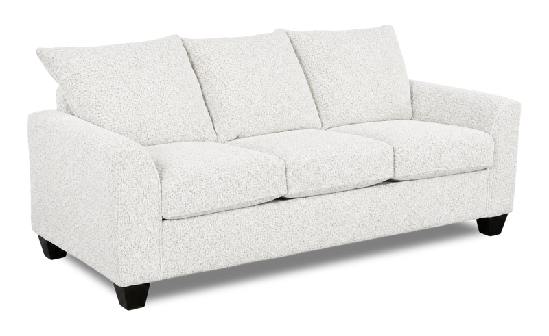 Made in Canada Customizable Sofa Lab Arc 86\" Fabric Sofa  – Teddy Snow