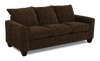 Made in Canada Customizable Sofa Lab Arc 86\" Fabric Sofa  – Plush Chocolate
