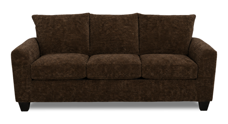 Made in Canada Customizable Sofa Lab Arc 86\" Fabric Sofa  – Plush Chocolate